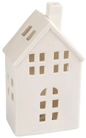 Retlux Porcelánový domček na sviečku 19,4 cm biela FT0842