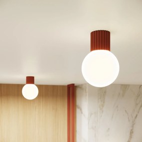 Nástenné svietidlo Halo, 1x biele sklenené tienidlo, ro