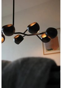 Čierne závesné svietidlo s kovovým tienidlom Edgar – Markslöjd