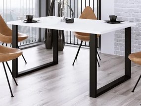 Jedálenský stôl Imperial 185x90 cm, biely%