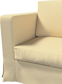 Poťah na sedačku Karlanda  (pre 3 osoby,nerozkladacia,dlhý) farba produktu béžová látka lesklá, zapletaná