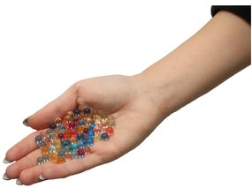 KIK Hydrogelové hydrogelové kuličky pro pušku pistoli vícebarevné 550ks. 7-8mm