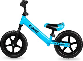 Balančný bicykel Kidwell REBEL Blue pre deti 3–4 roky, modrý 12" EVA kolesá
