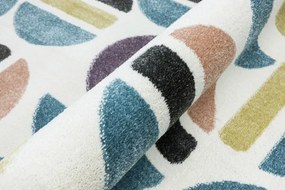 Koberec LIMA M045A ružový / modrý / krémový