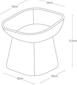 Keramická miska pre domáceho maznáčika Tower – YAMAZAKI