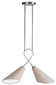 Fischer & Honsel 65170 - Luster na lanku SAGA 2xE27/12W/230V