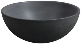 Sapho Sapho, MINOR betónové umývadlo na dosku, priemer 26cm, antracit, MR26016