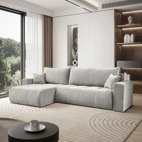 ROHOVÁ SEDAČKA TRAVIS WIND 84 SIVÁ 277 x 143