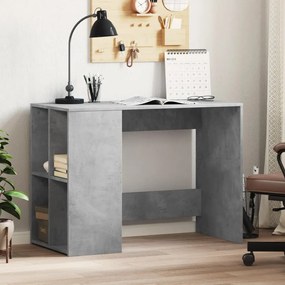 Stôl betónovo sivý 102x50x75 cm kompozitné drevo 840544