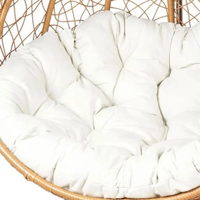 ZÁVESNÉ HOJDACIE KRESLO LOOM XL S VANKÚŠOM HNEDÉ