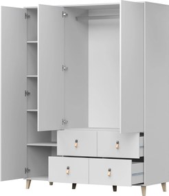 Šatníková skriňa FALCO 150 - biela