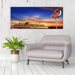 Obraz - Večerný bar (120x50 cm)