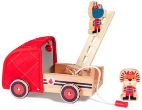 Lilliputiens – drevené hasičské vozidlo a nosorožec Marius