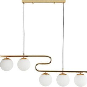 Toolight Toolight, stropné svietidlo 5xE27 APP1599-5CP, zlatá lesklá, OSW-04126