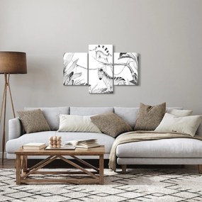 Obraz - Akvarelová džungľa (90x60 cm)