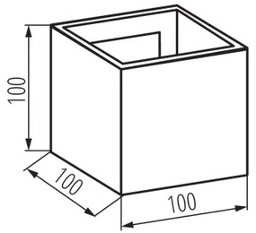 LED Vonkajšie nástenné svietidlo REKA LED/7W/230V IP54 antracit