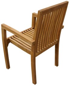 Stohovateľné kreslo RIVIERA teak natural