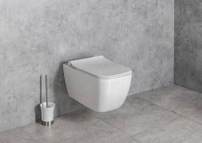 Isvea VEA, WC sedátko SLIM, Soft Close, Easy Take, biela, 40Z10200I
