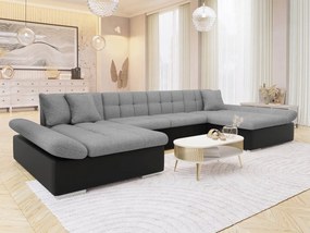 Rozkladacia rohová sedačka Agata, Dostupné poťahy: ekokoža Soft 011 + Lux 06 + Lux 5