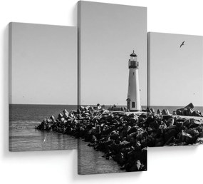 Obraz - Maják na pobreží, Santa Cruz, Kalifornia (90x60 cm)