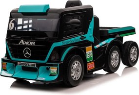 LEAN CARS Batériový automobil Mercedes + náves XMX622B LCD modrý