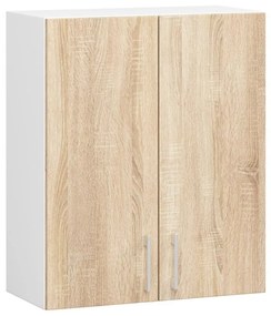 Kuchynská zostava 240 cm Lula TYP2 C (biela + dub sonoma). Akcia -21%. Vlastná spoľahlivá doprava až k Vám domov. 1128854