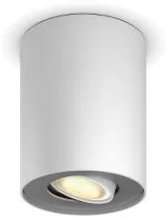 PHILIPS HUE Prisadené stropné LED chytré svietidlo HUE PILLAR, 1xGU10, 5W, teplá biela-studená biela, biele