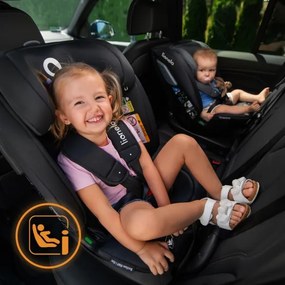 Lionelo - Autosedačka s otočnou základňou BASTIAAN i-Size 40-150 cm Grey Stone