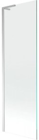 Mexen Next L, 1-krídlová vaňová zástena 60 x 150 cm, 6mm číre sklo, chrómový profil, 895-060-000-03-00-01