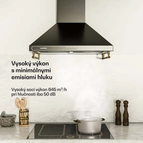 Klarstein Victoria, digestor, 60 cm, nástenný, 644,5 m³/h, LED, retro dizajn, čierny