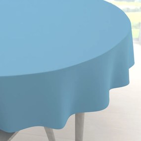 Biante Dekoračný okrúhly obrus Rongo RG-100 Svetlo modrý Ø 120 cm