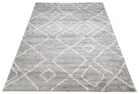 Kusový koberec shaggy Prim šedý 300x400cm