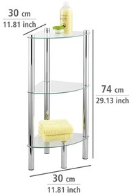 Rohová polička s 3 dielmi Wenko Corner