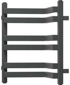 Mexen Loop, kúpeľňový radiátor 500 x 375 mm, 253 W, grafitová, W129-0500-350-00-66