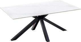 Keramický konferenčný stolík Fabrico 100 cm biely