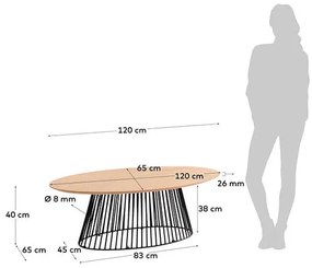 Konferenčný stôl leska 120 x 65 MUZZA