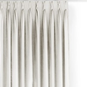 Krémový zamatový dimout záves 265x250 cm Velto – Filumi