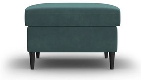 Zamatová podnožka v petrolejovej farbe Kyoto – Cosmopolitan Design