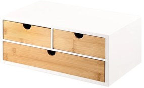 Kesper 58956 Organizér s 3 priehradkami bambus, 33 x 21 x 14 cm