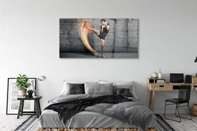 Obraz plexi Žena cvičenec 140x70 cm