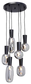 Romeo závesná lampa sivá Ø38 cm