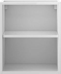 Mexen Box-A, otvorená skrinka s policou 40 cm, lesklá biela, 91AX2-0400-470-0-00