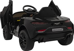Ramiz McLaren Artur batéria pre deti čierna + pohon 4x4 + diaľkové ovládanie + pomalý štart + EVA + LED Audio