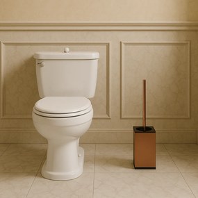 Rea Til, kovový stojan na WC s kefou, medená matná, REA-88097