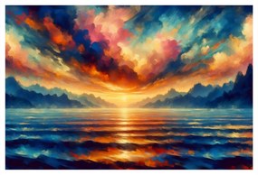 Obraz západ slnka nad oceánom
