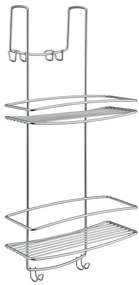 Závesná polička do kúpelne s 2 poschodiami Metaltex Onda