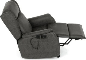 Polohovacie kreslo čierne, elektrické TV-L8902 BK3