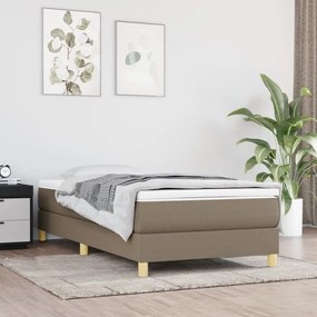 Posteľný rám na boxspring sivohnedý 80x200 cm látka