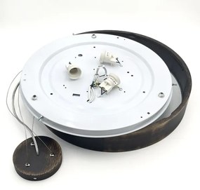 Brilagi - LED závesný luster na lane CARVALHO SMOKEY 3xE27/60W/230V dub pr. 47,5 cm