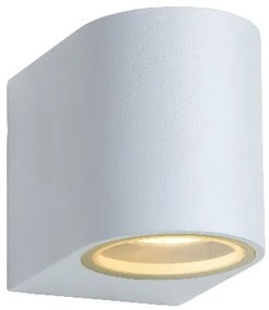 Lucide 22861/05/31 ZORA-LED - Nástenný reflektor pre vonkajšie požitie - LED stmievatelná - GU10 - 1x5W 3000K - IP44 - biely